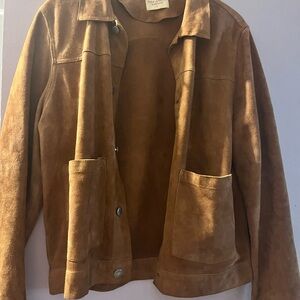 Nudie Jeans Tan Suede Shirt Jacket